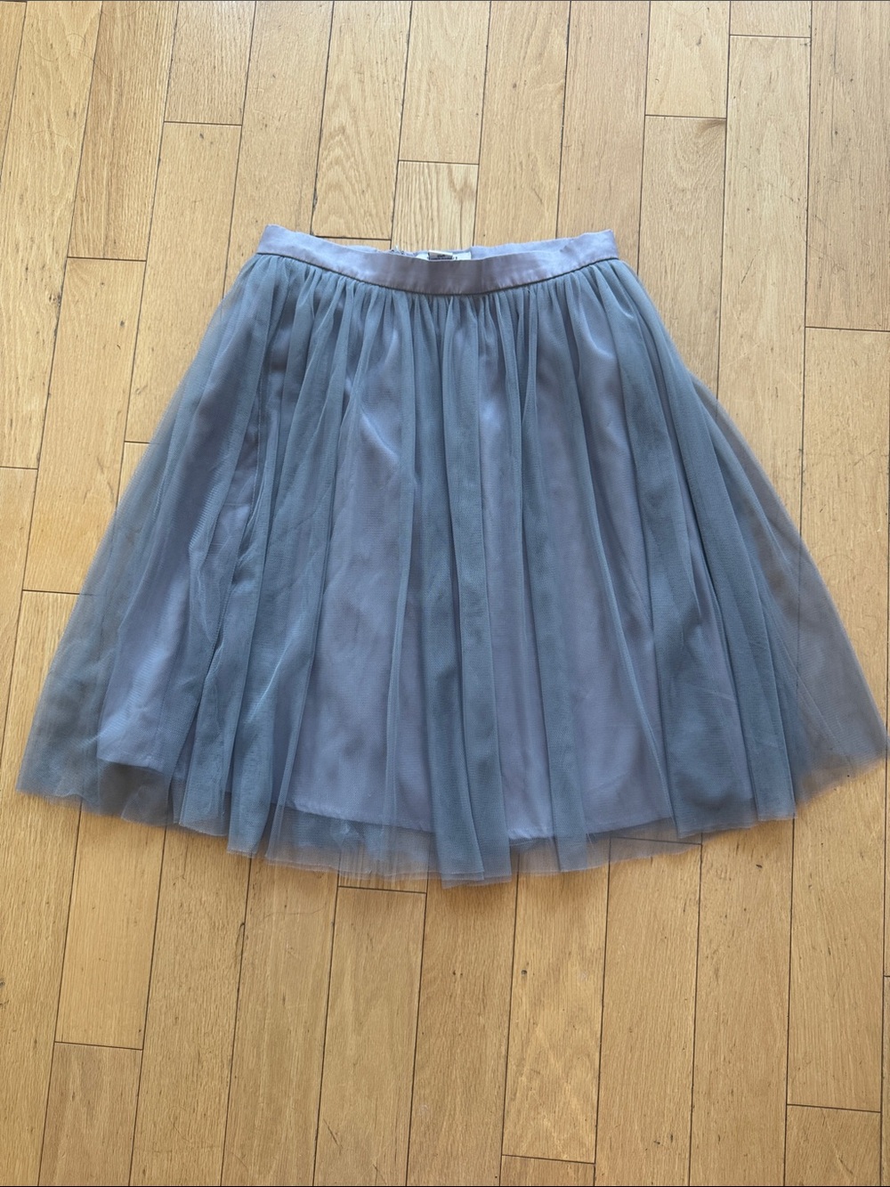 Glamorous Dusty Blue Tulle Skater Skirt